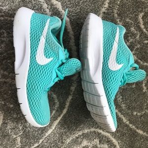 Girls Size 13C turquoise Nikes